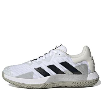 adidas SoleMatch Control Tennis Shoes White Black Lucid Blue HQ8436