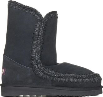 Mou Schoenen, Dames, Zwart, 40 EU, Wol, Eskimo Enkelboot