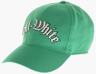 Off-white Solid-Color Baseball Cap with Embossed Logo size L