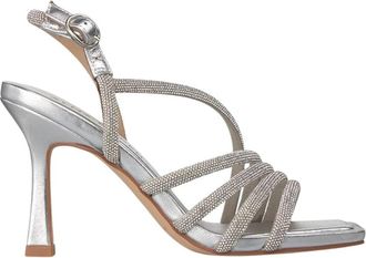 Alma En Pena Sandaal met gekruiste bandjes - Dames - Sandalen met hakken - Grijs - 41 EU - Schoenen