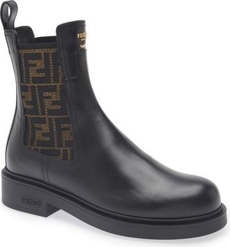 Fendi Filo Chelsea Boot in Nero at Nordstrom, Size 6.5Us