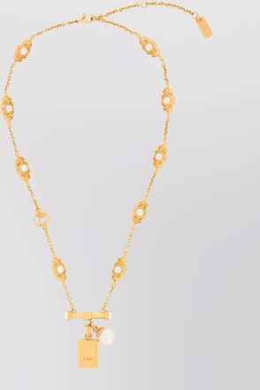 Chlo&eacute; brass choker necklace