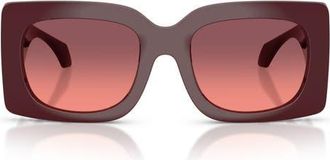 Versace 54mm Gradient Square Sunglasses in Burgundy at Nordstrom