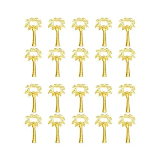 OEM 20 Abridores De Botellas Con Forma De Cocotero Para Recuerdos De Boda, Regalos De Boda, Color Dorado