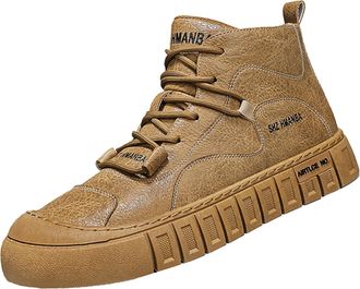 Generic Snow Boots Mens Winter Shoes Mens Winter Boots Warm Lined Boots Non-Slip Ankle Boots Mens Winter Boots Lace-Up Ankle Boots High Hiking Shoes for Hikin