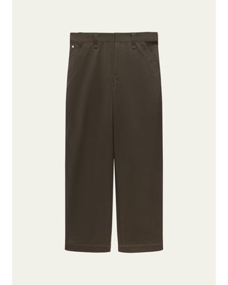 Helmut Lang Mens Flat-Front Cotton Five-Pocket Chino Pants