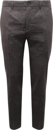 Department Five Prince Chinos Crop Broek Antraciet - Heren - Slim Fit Broeken - Grijs - W36 - Broeken