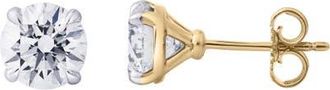 LuvMyJewelry Nisara 3 Ct TW Lab Grown Round Diamond Studs 14K Gold Earrings in 14K Yellow Gold at Nordstrom
