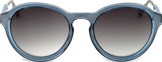 Linda Farrow KRIS VAN ASSCHE KVA60 C5 Mens Sunglasses Blue Size 49