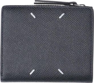 Maison Margiela Black Four Stitches Leather Wallet