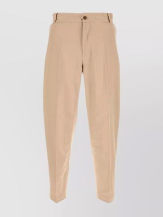 Maison Kitsun&eacute; cotton straight-leg trousers