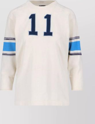 Mother long sleeve crew neck with number print