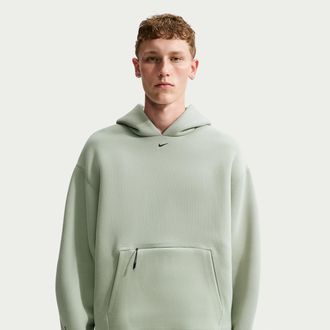 Nike Mens Tech Fleece Pullover Hoodie in Green | IO9941-370