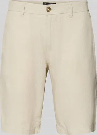 Marc O'Polo Regular Fit Shorts aus reinem Leinen Modell RESO JOGGER in Beige, Gr&ouml;&szlig;e 30