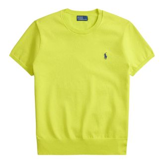 Ralph Lauren Round-neck Knitwear, female, Green, Size: XS Round-neck Knit Top