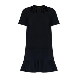 Valentino Garavani Dames, Jurken, Zwart, Maat: S Viscose