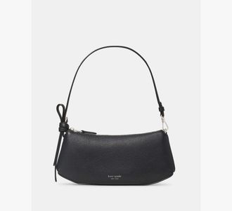Kate Spade New York Womens Loop Mini Bag in Black | Pebble Leather