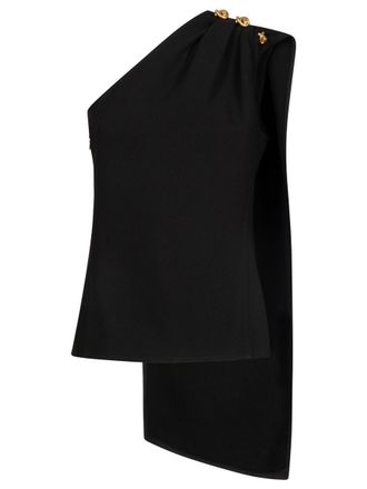 Bottega Veneta Wool Viscose Crepe Top With Knot Detail