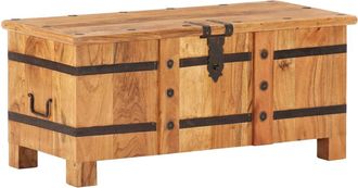 vidaXL Ba&uacute;l De Madera Maciza De Acacia 90x40x40 Cm Vidaxl