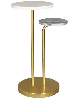 LR Home Lr Home Mazzini Modern Marble Top Handmade Drink Table