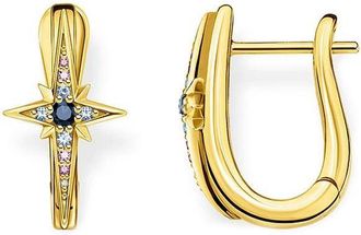 Thomas Sabo Oorbellen Hoops Royalty Ster goudkleurig Cr 678-959-7 - Dames - Oorbellen - Geel - ONE Size - Accessoires