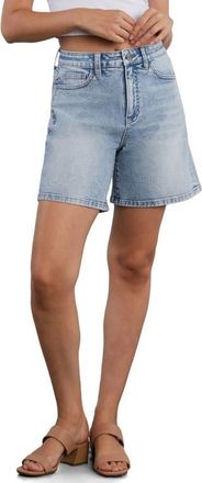 HINT OF BLU All Day High Waist Denim Shorts in Cloud Blue at Nordstrom, Size 26