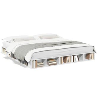 Berkfield Home Bed Frame without Mattress White 180x200 cm Super King