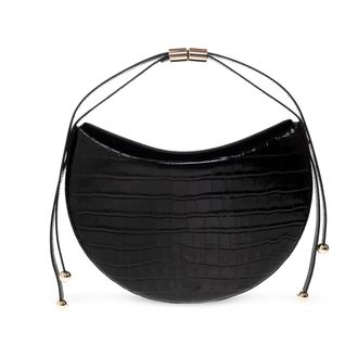 Furla Moonstone Medium - Dames - Tassen - Zwart - Maat: ONE Size Leer