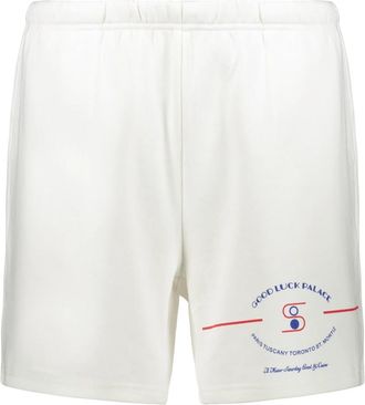 Mr. Saturday Print Shorts - Heren - Korte Broeken - Wit - XL - Katoen - Korte Broeken