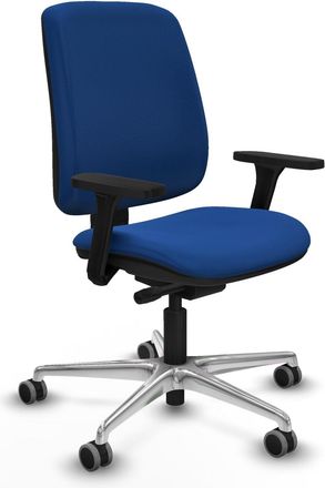 Piqueras y Crespo Silla De Oficina Piqueras Y Crespo Alares Cuero Azul Confort