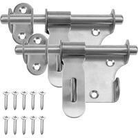 OEM Cerraduras Para Puertas, 2 Unidades, Cerraduras Para Puertas Correderas, Pernos De Cierre De Acero Inoxidable Reforzados Y Duraderos - Crezuo