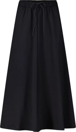 Yohji Yamamoto Sportieve Maxi Rok - Dames - Midirokken - Zwart - S - Rokken
