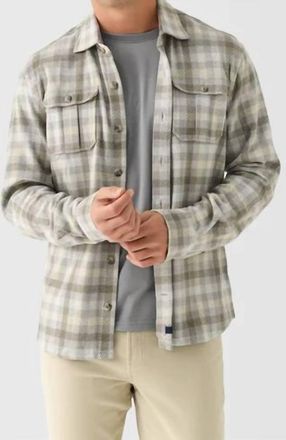 Johnnie-O Marcelo Top Shelf Button-Down Shirt In Light Grey