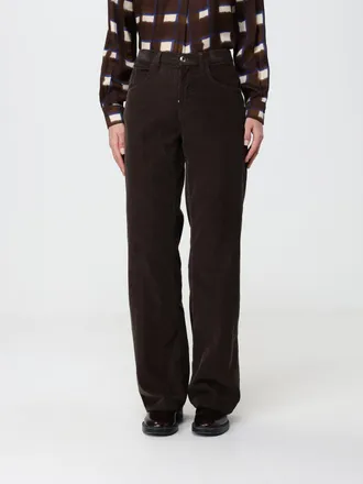 Dondup High-Waisted Slim Fit Corduroy Trousers in Velvet