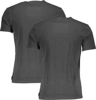 Calvin Klein Cotton-Blend Crew Neck T-Shirt - Black