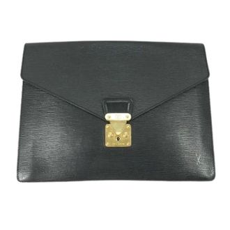 Louis Vuitton unisex, Pre-owned, Zwart, Maat: ONE Size Leer