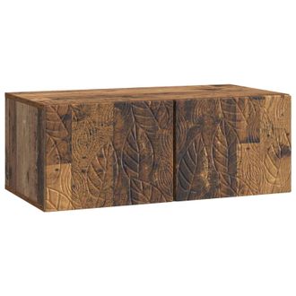 vidaXL Mueble De Tv De Pared 59,5 X 41 X 30 Cm Madera Envejecida Vidaxl