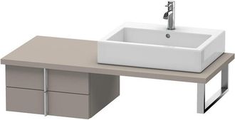 Duravit Duravit Vero Mueble Para Consola, 6578, 2 Cajones, 500mm, Color (frente/cuerpo): Decoraci&oacute;n Basalto Mate - Ve657804343