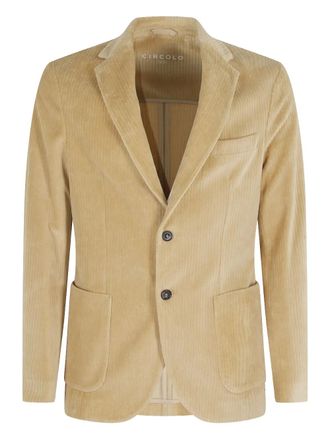 Circolo 1901 corduroy cotton blazer - men - Cotton/Elastane - 50 - Neutrals