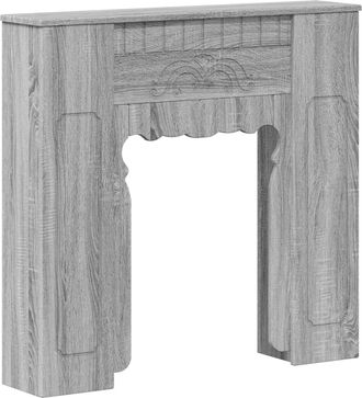 vidaXL Marco De Chimenea Sonoma Gris 93 X 20 X 89 Cm Vidaxl