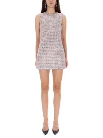 Self Portrait &Auml;rmelloses Minikleid mit Selbstportr&auml;t