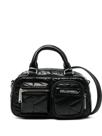 Karl Lagerfeld Kkuilt Pockets Sm bowling bag - Black