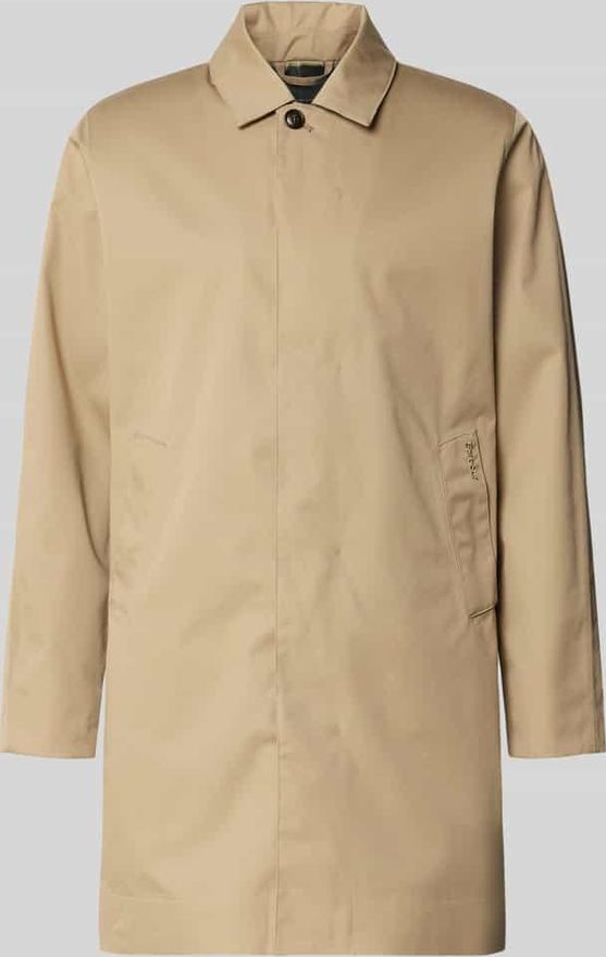 Regular Fit Regenjacke mit Baumwoll-Anteil Modell ROKIG in Stein, Gr&ouml;&szlig;e XXL