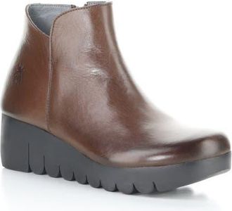 FLY London Vang Wedge Bootie in Brown at Nordstrom, Size 39