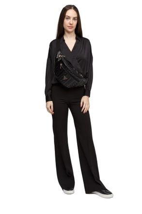 Guess Womens Belt Bag Black Polyurethane Other