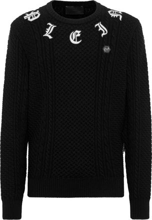 Philipp Plein Pullover Ronde Hals Monogram