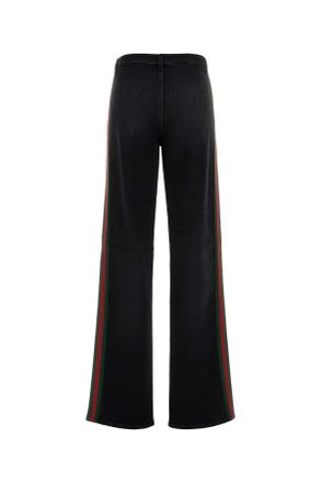 Gucci Womens Black Stretch Denim Jeans Exterior: Cotton Elastane Pantaloni Trousers