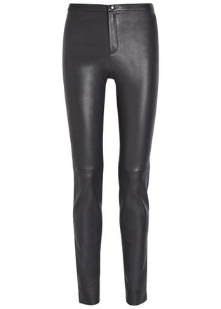 Stouls Newton Slim leg Leather Trousers - Dark Grey - S (UK8-10 / S)