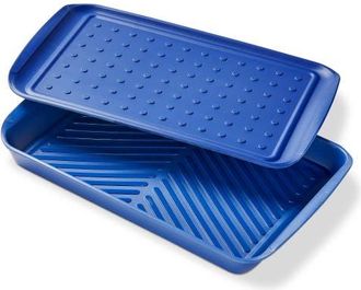 Tag Melmn Grill Marinade & Prep Tray S/2 Blue Melamine Summer at Nordstrom
