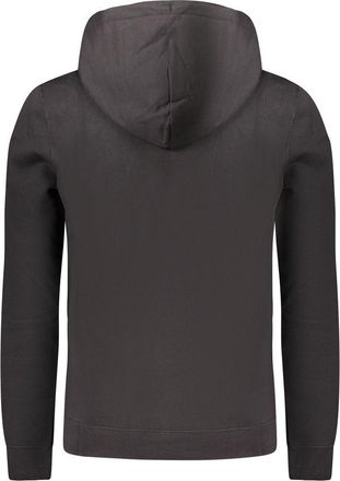 Calvin Klein Logo-Embroidered Cotton Hoodie - Black